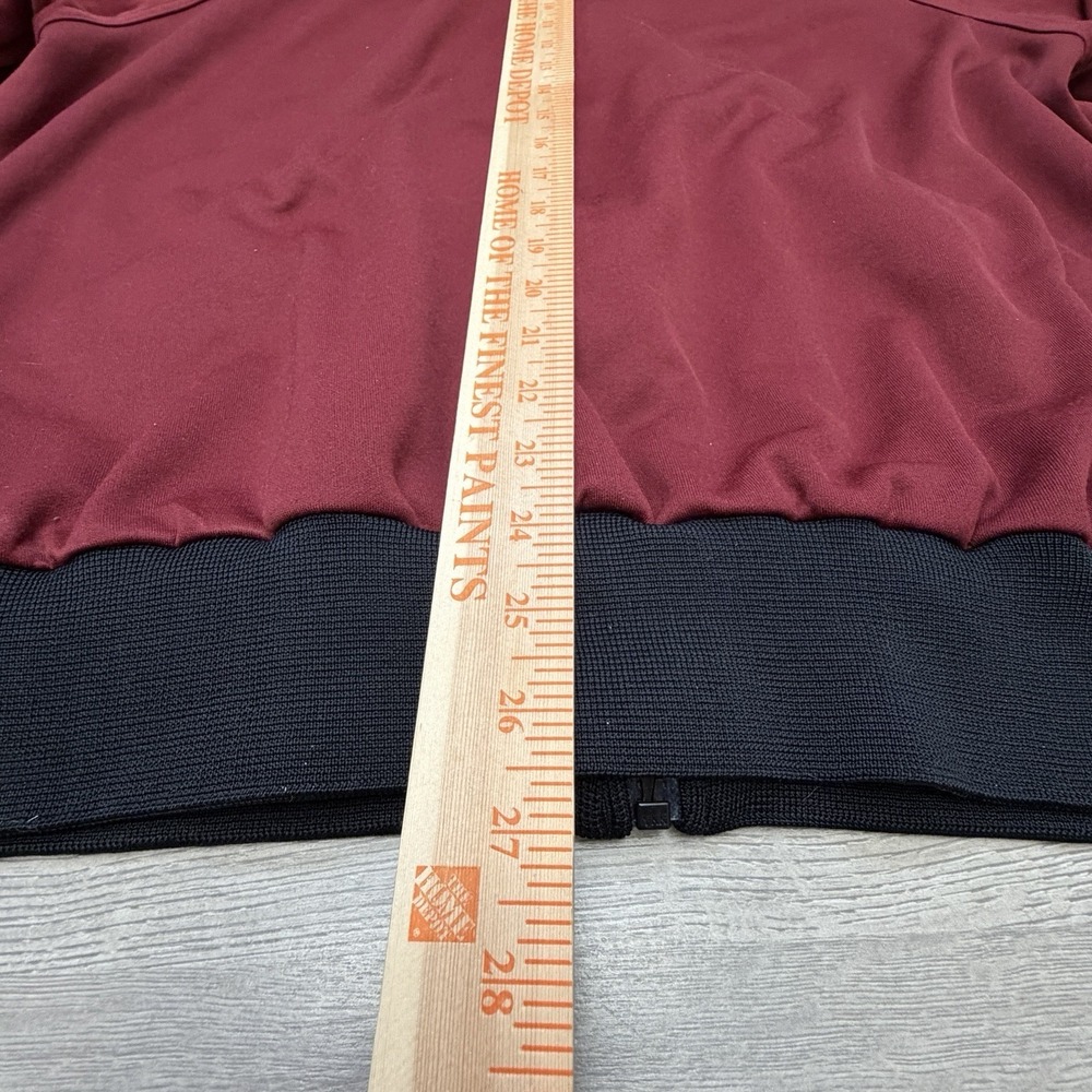 Vintage Nike Warm Up Jacket Mens Large Zip Track Jacket Maroon 90s Y2K - Picture 7 of 8